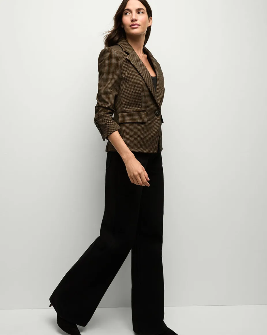 Aaliyah Knit Jacket in Acorn/Black