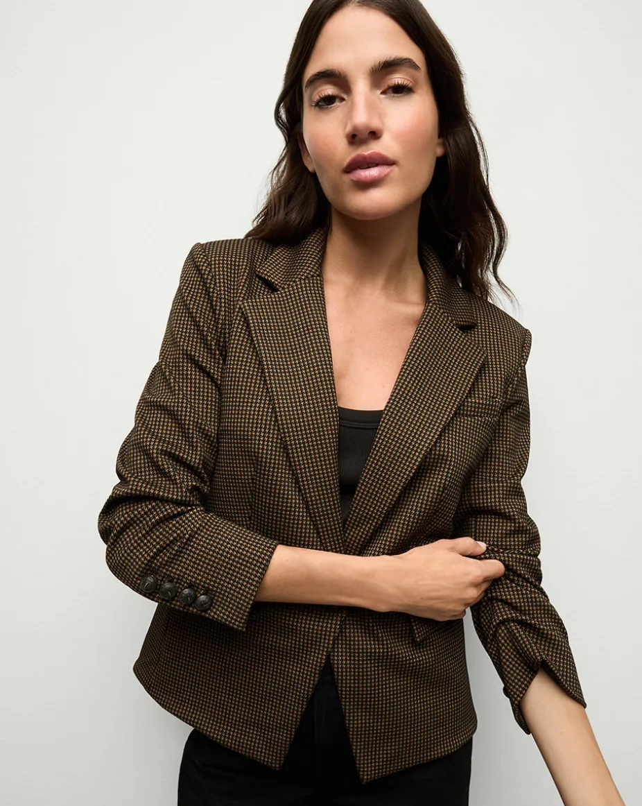 Aaliyah Knit Jacket in Acorn/Black