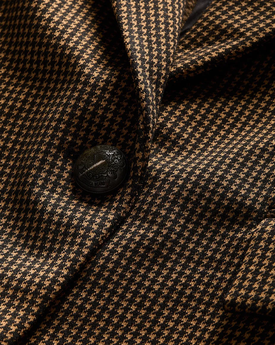 Aaliyah Knit Jacket in Acorn/Black