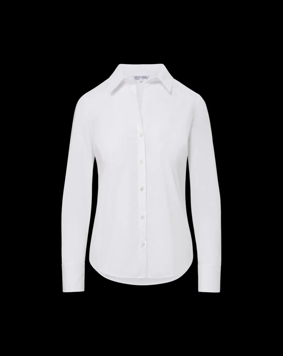 Amelia Button-Down Shirt in White