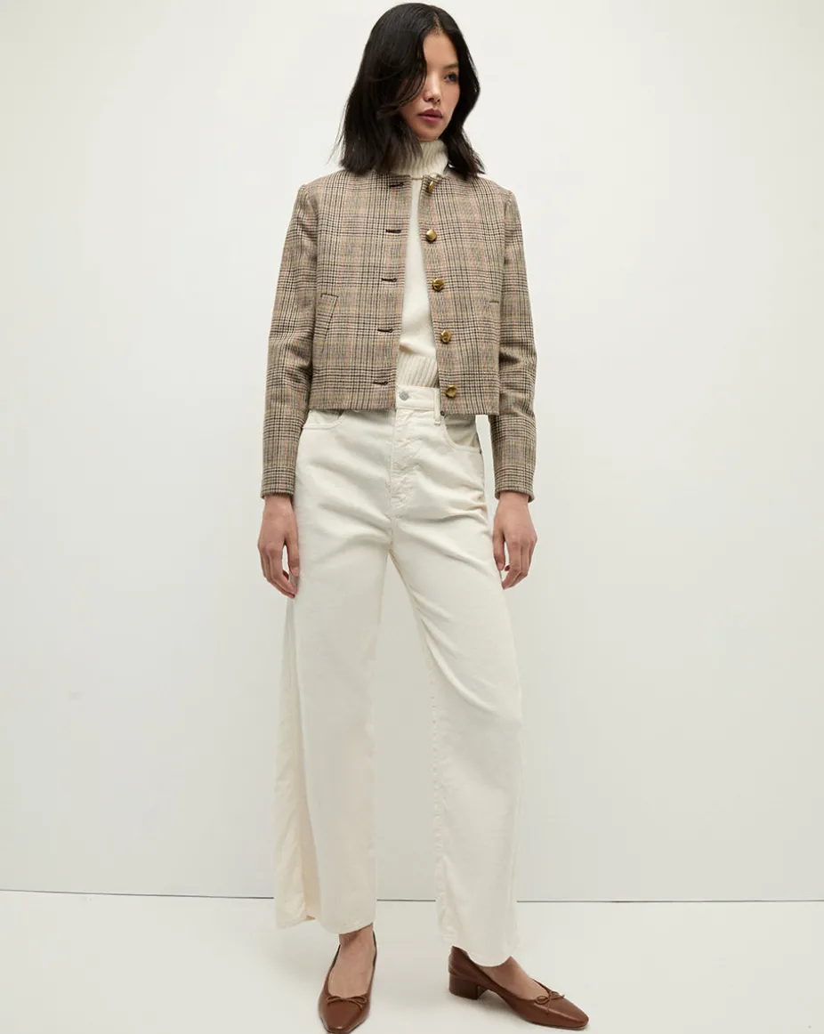 Andrea Plaid Jacket in Russet Multi
