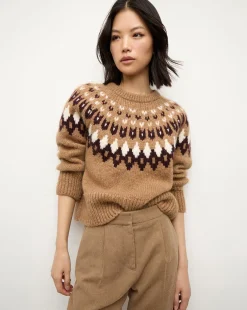 Anne Fairisle Pullover in Russet Multi
