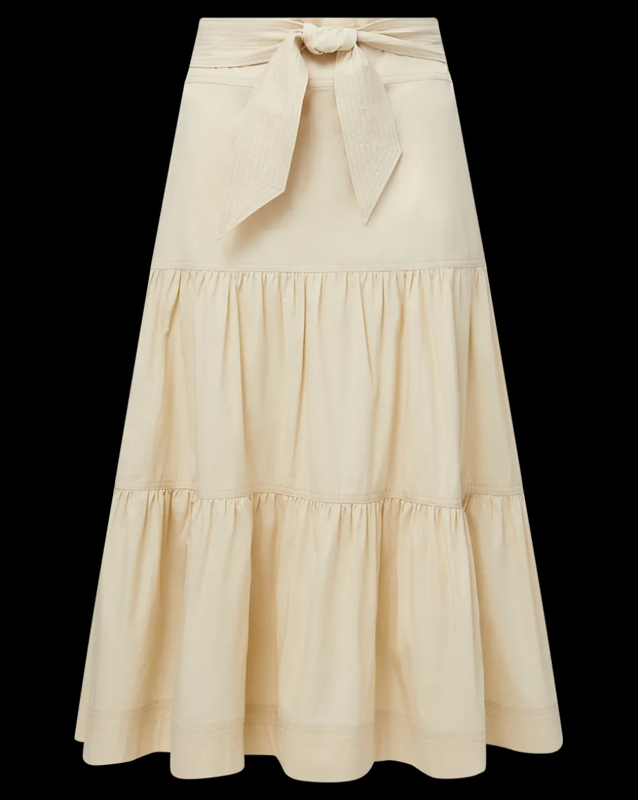 Armida Midi Skirt in Limestone