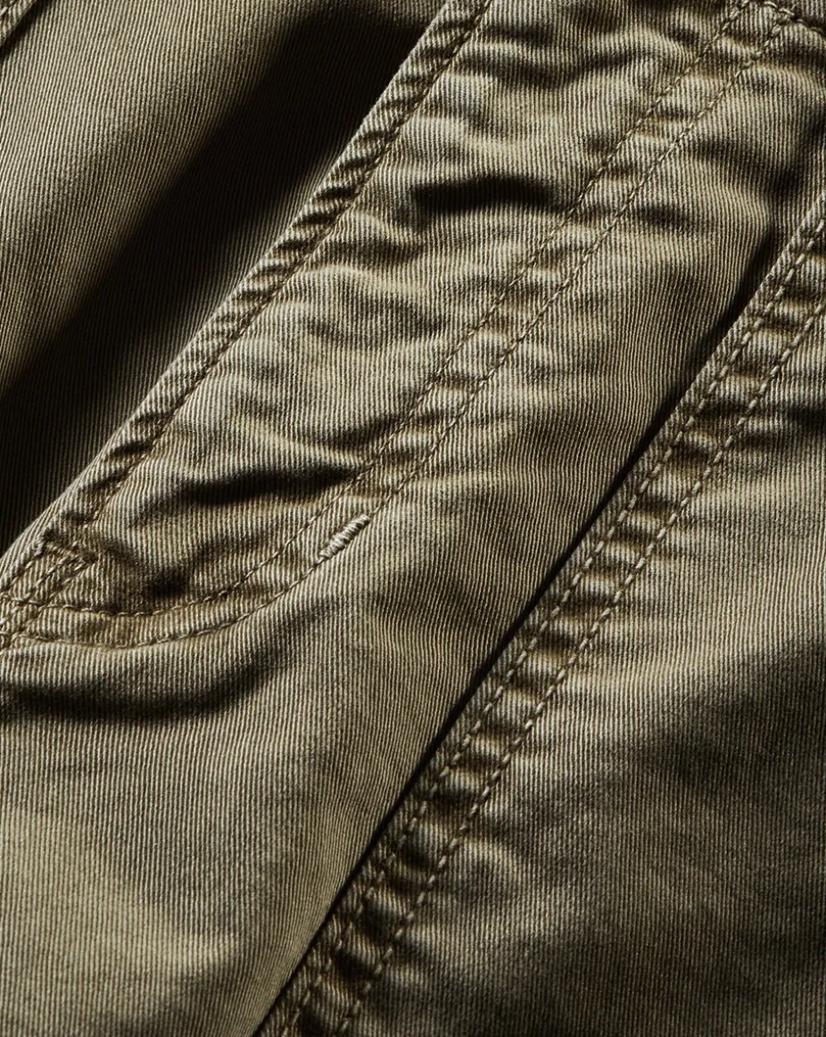 Arya Straight-Leg Pant in Army