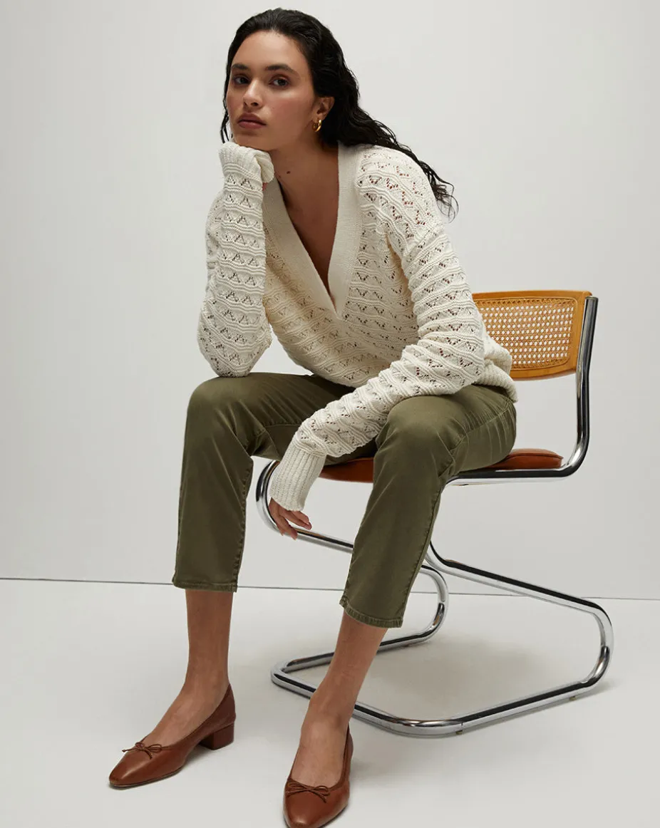 Arya Straight-Leg Pant in Army