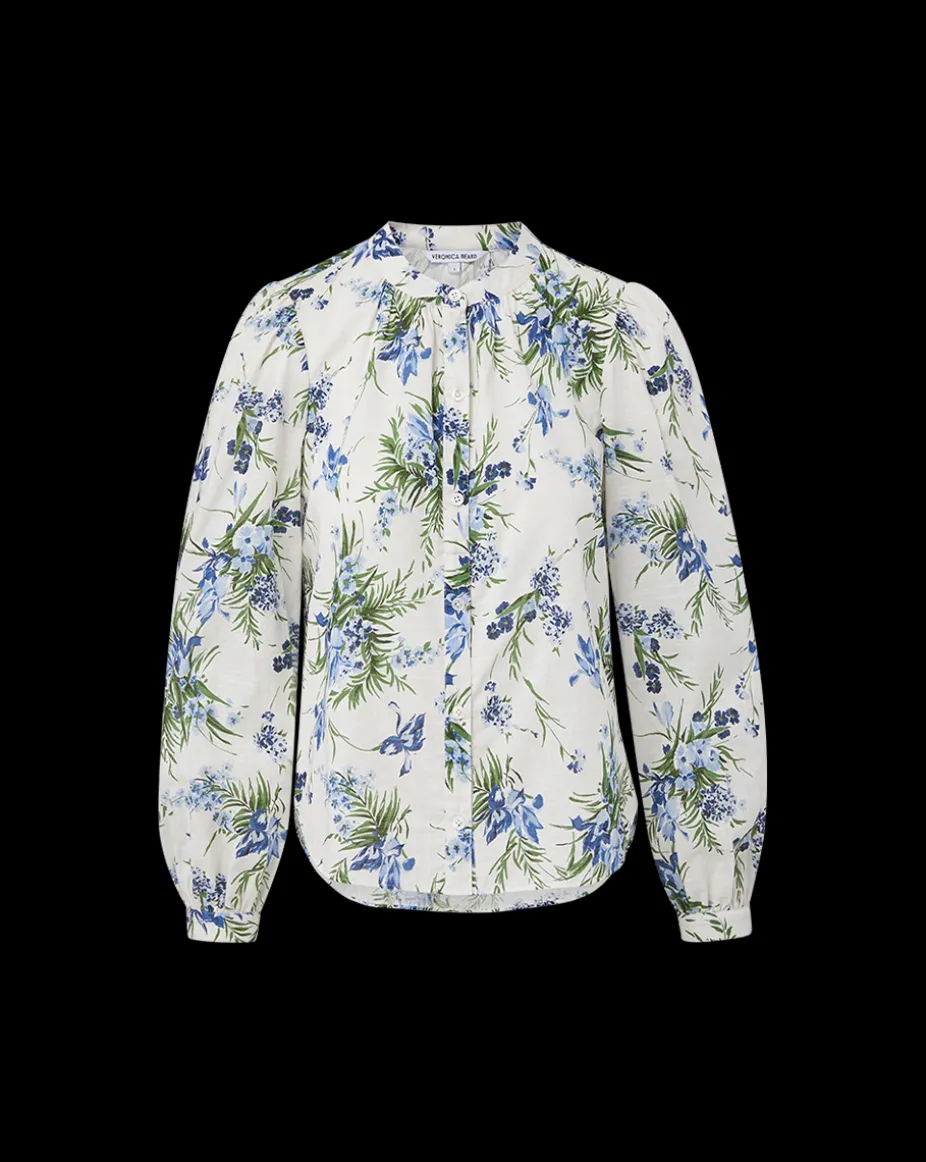 Ashlynn Cotton Top in Off-White Multi
