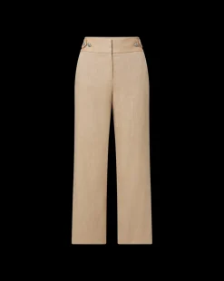 Aubrie Women's Linen Cropped Pant
