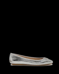 Beatrix Silver Metallic Ballet Flat
