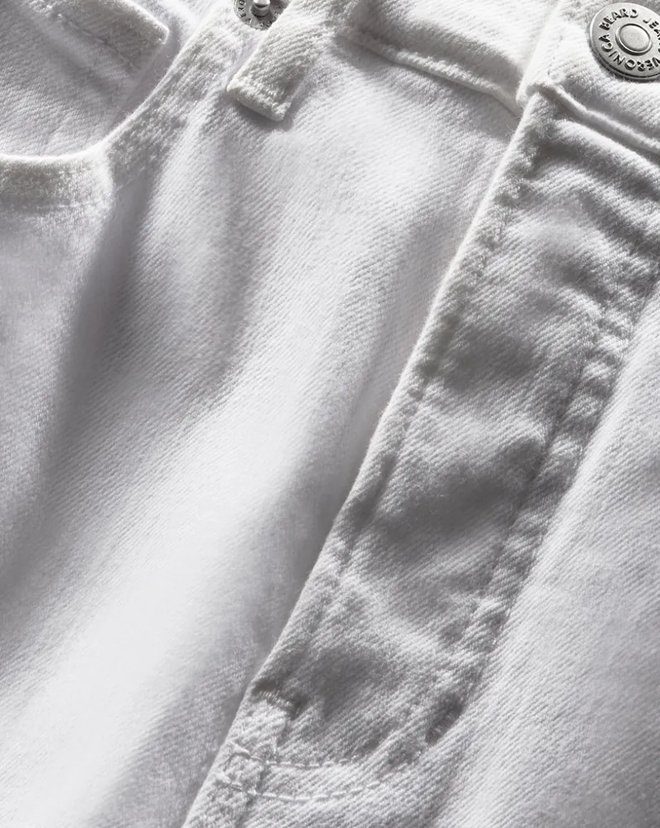 Beverly Skinny Flared White Jeans
