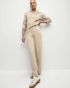 Billy Merino Cashmere Hoodie in Oatmeal