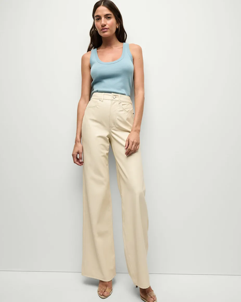 Birke Scoop-Neck Tank Top in Light Blue