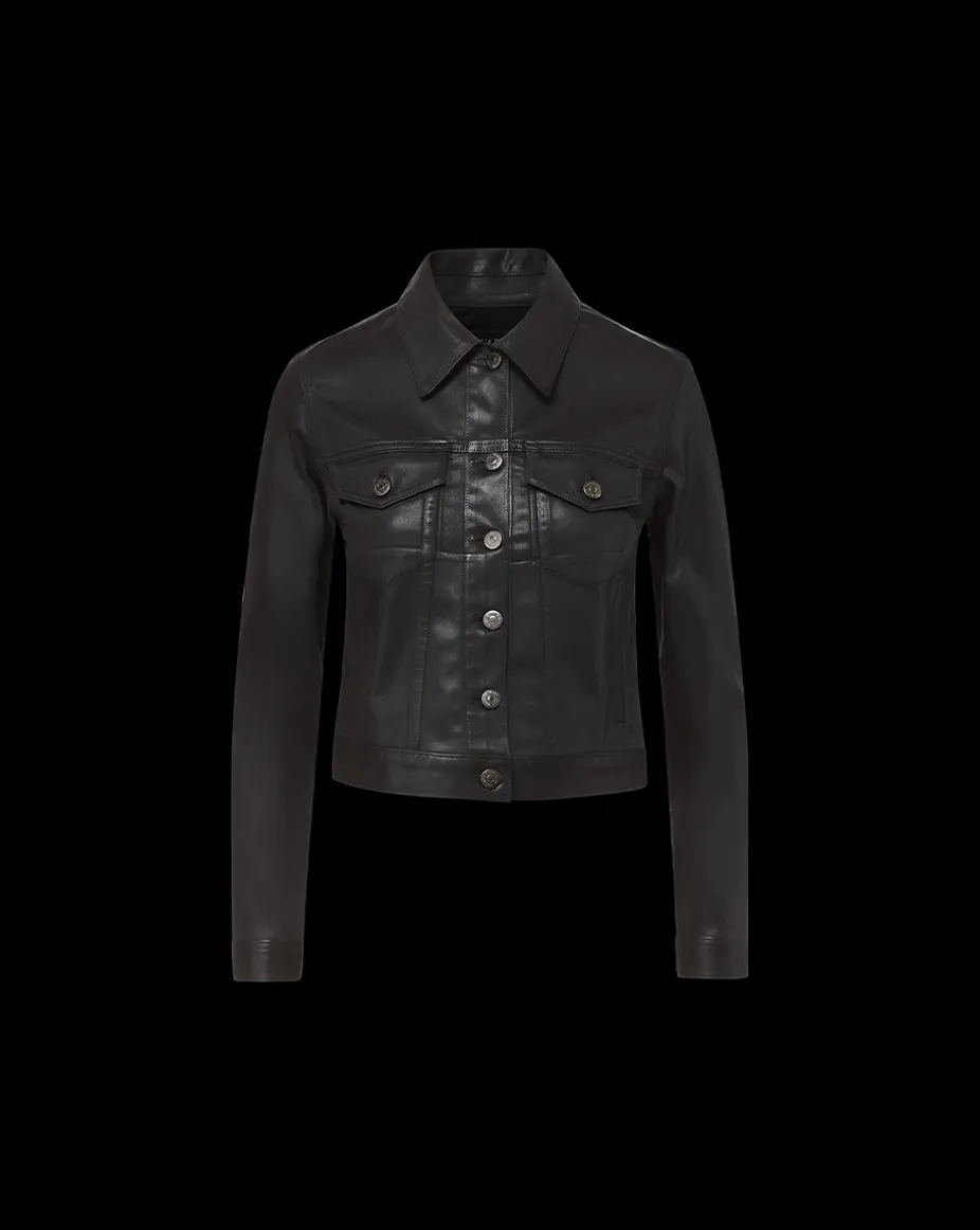 Cara Jacket Coated in Black High Gloss