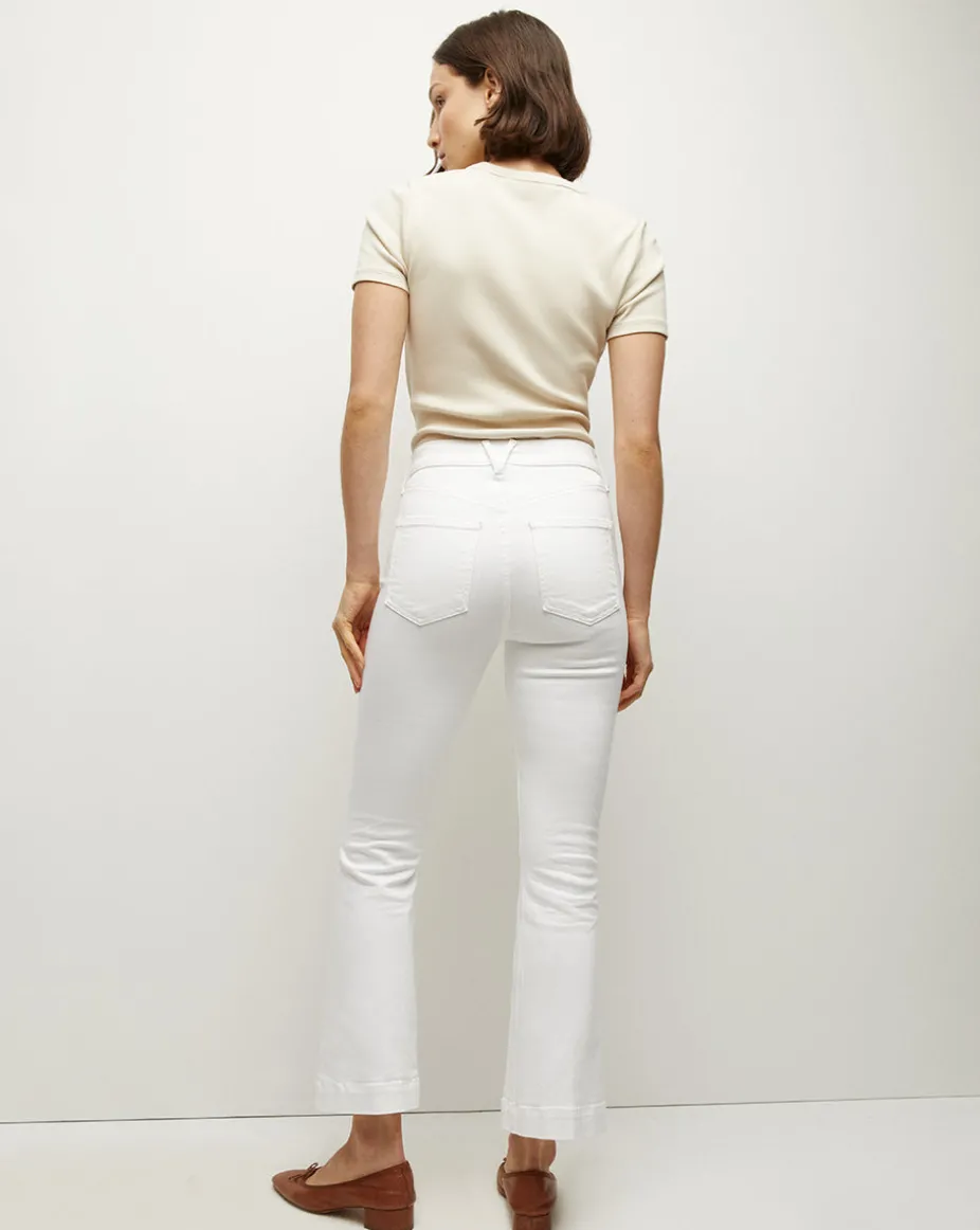 Carson Kick-Flare Jean | Extended in White