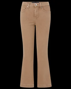 Carson Kick-Flare Jean in Tan Sierra