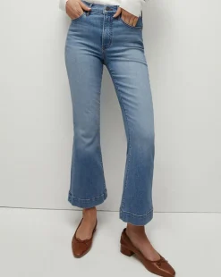 Carson Kick-Flare Jean in Amethyst