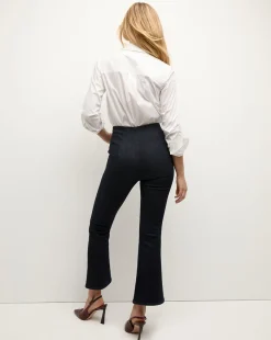 Carson Off-Duty Kick-Flare Jean in Black