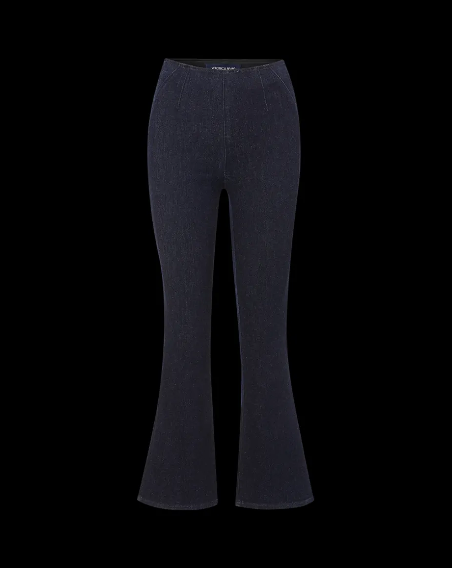 Carson Off-Duty Kick-Flare Jean in Black
