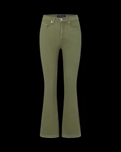 Carson Released Hem Kick-Flare Jean in Stone Army