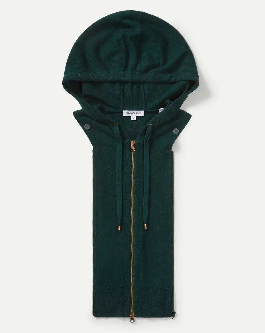 Cashmere Hoodie Dickey in Dark Green