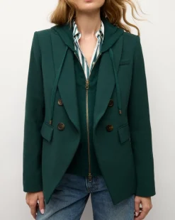Cashmere Hoodie Dickey in Dark Green