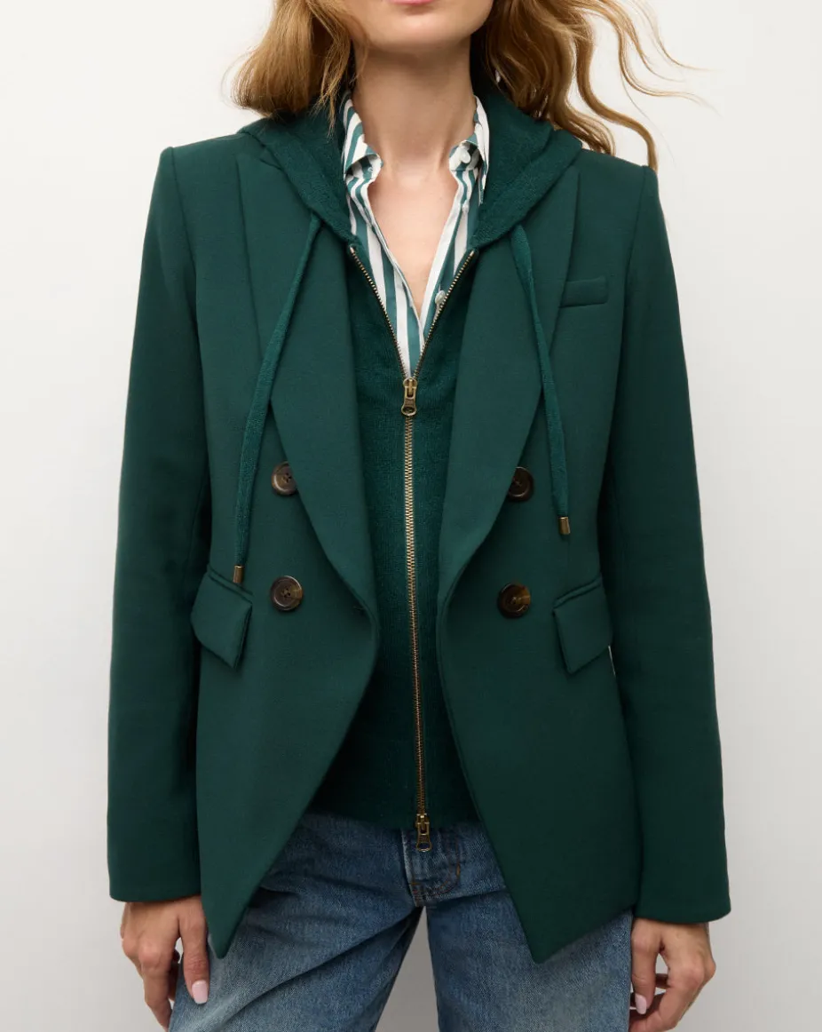 Cashmere Hoodie Dickey in Dark Green