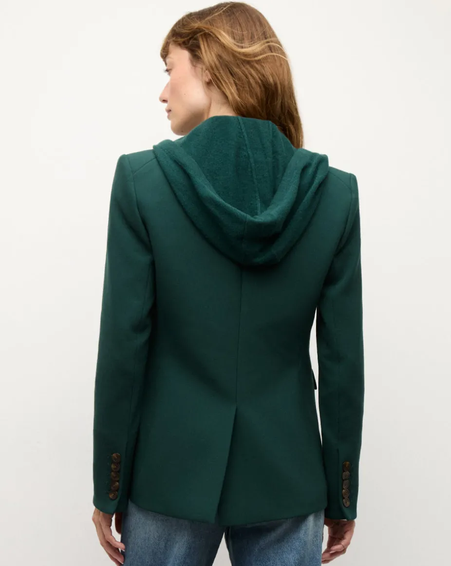 Cashmere Hoodie Dickey in Dark Green
