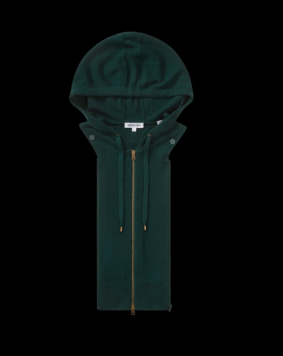 Cashmere Hoodie Dickey in Dark Green