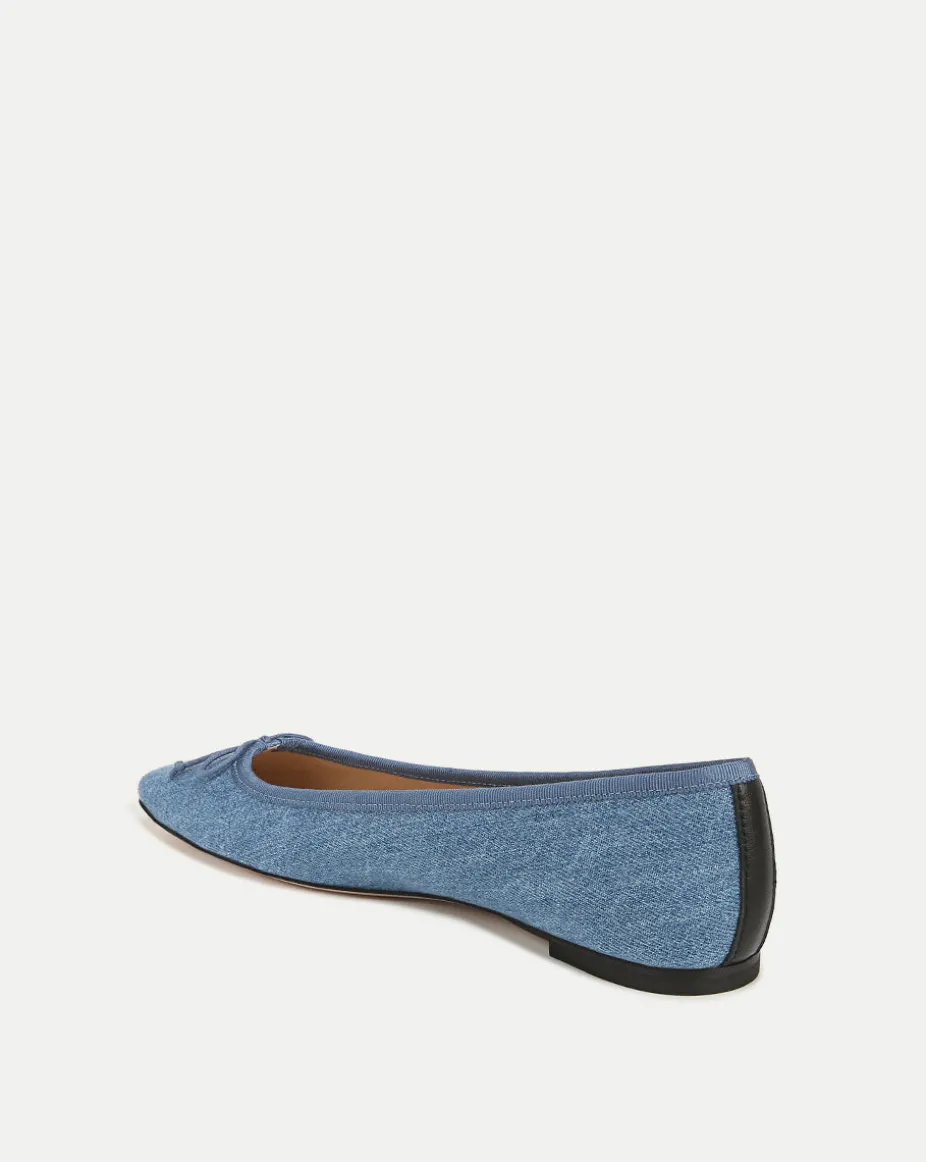 Catherine Denim Ballet Flat in Blue
