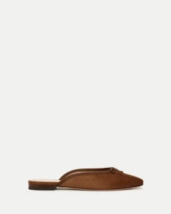 Catherine Suede Mule in Cedar
