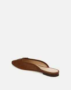 Catherine Suede Mule in Cedar
