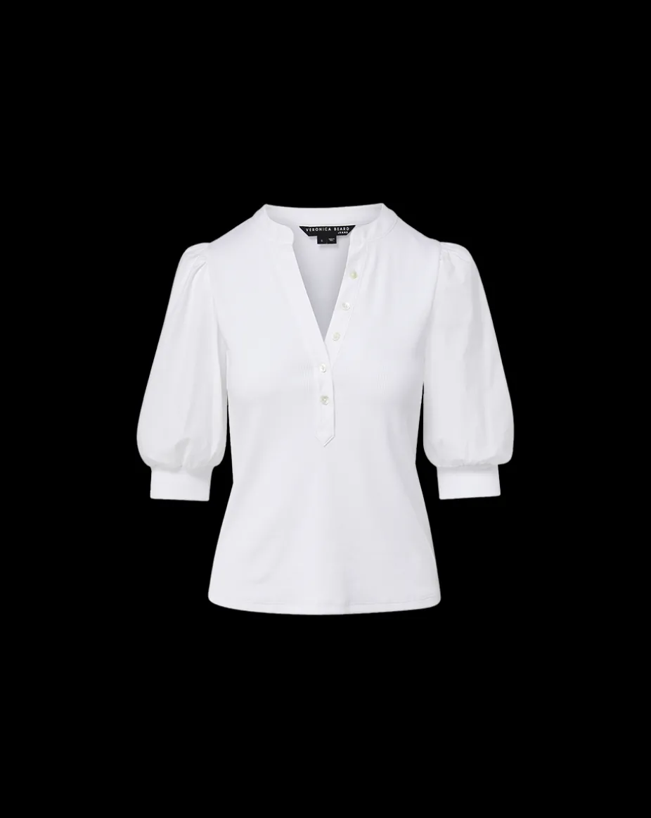 Coralee Puff-Sleeve Tee