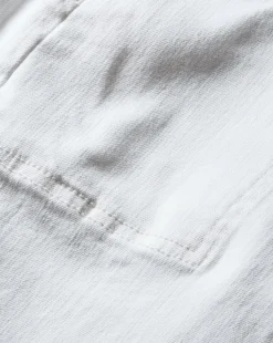 Crosbie Patch Pockets Slim Wide-Leg Jean in White