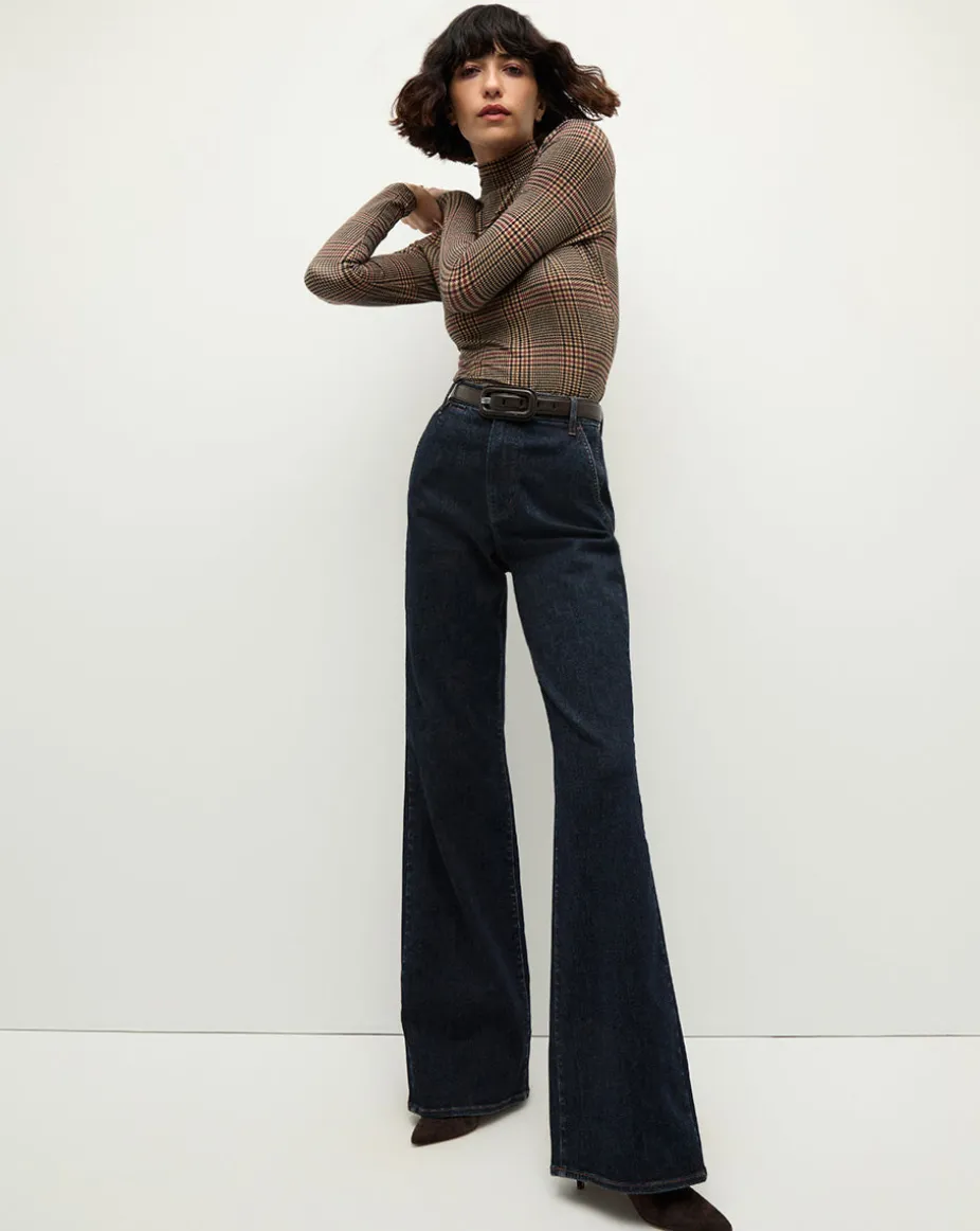 Crosbie Wide-Leg Jeans in Indigo Denim