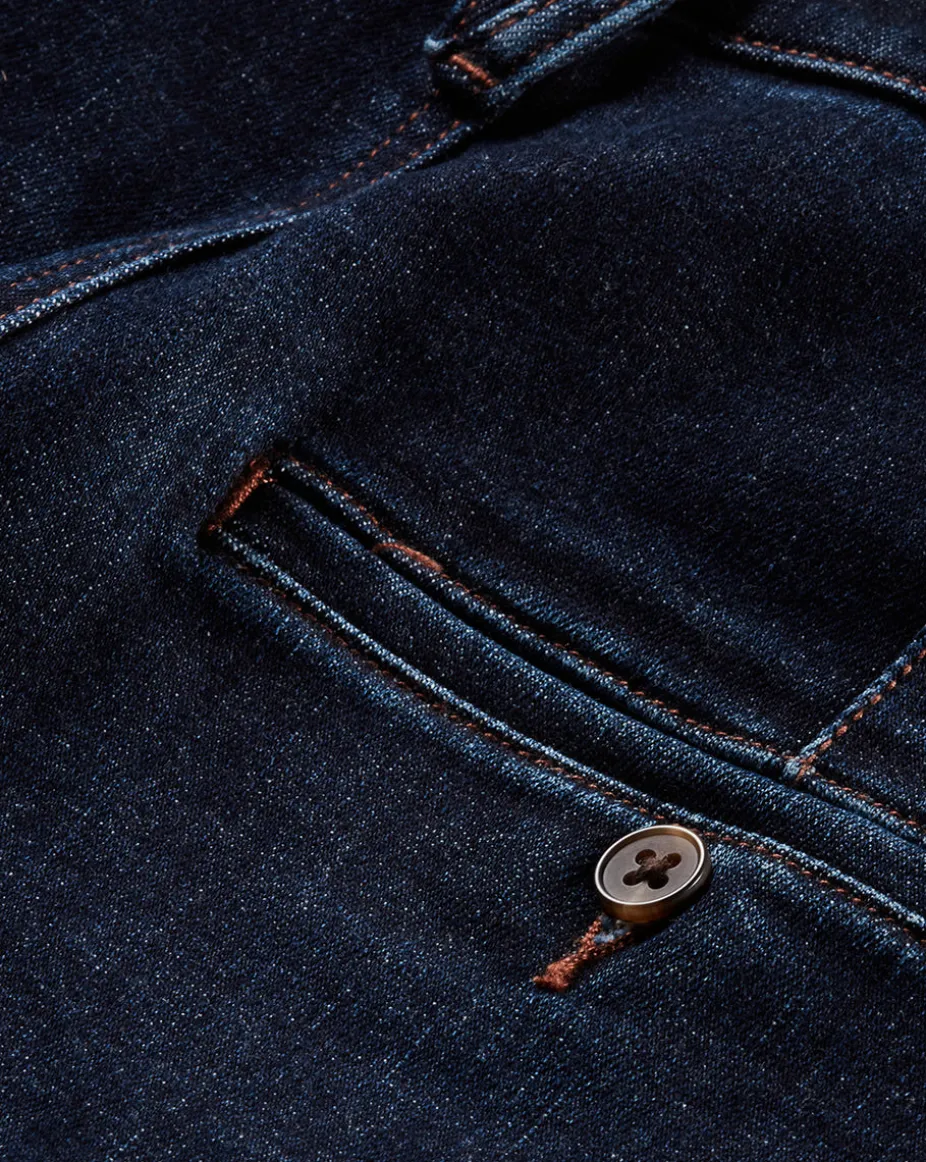 Crosbie Wide-Leg Jeans in Indigo Denim