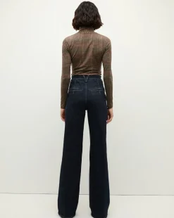 Crosbie Wide-Leg Jeans in Indigo Denim