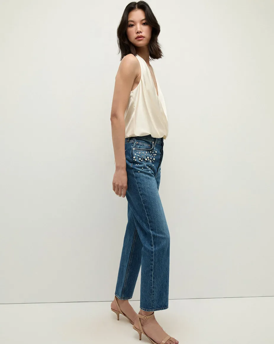 Daniela Straight Leg Jean in Serendipity x Poppy Delevingne