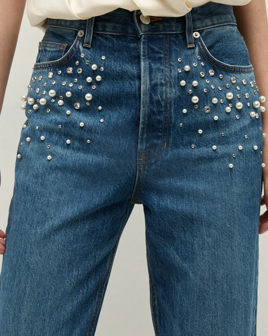 Daniela Straight Leg Jean in Serendipity x Poppy Delevingne