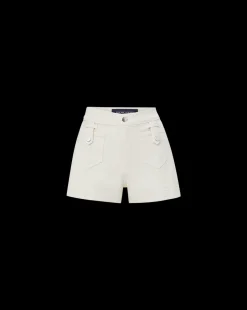 Darnele Denim Short in Ecru