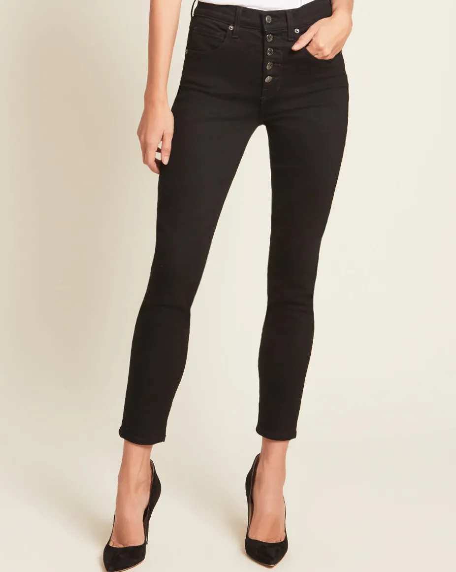Debbie Ankle Crop Skinny Jean in Onyx