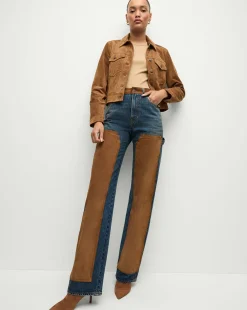 Delena Suede Jacket in Whisky