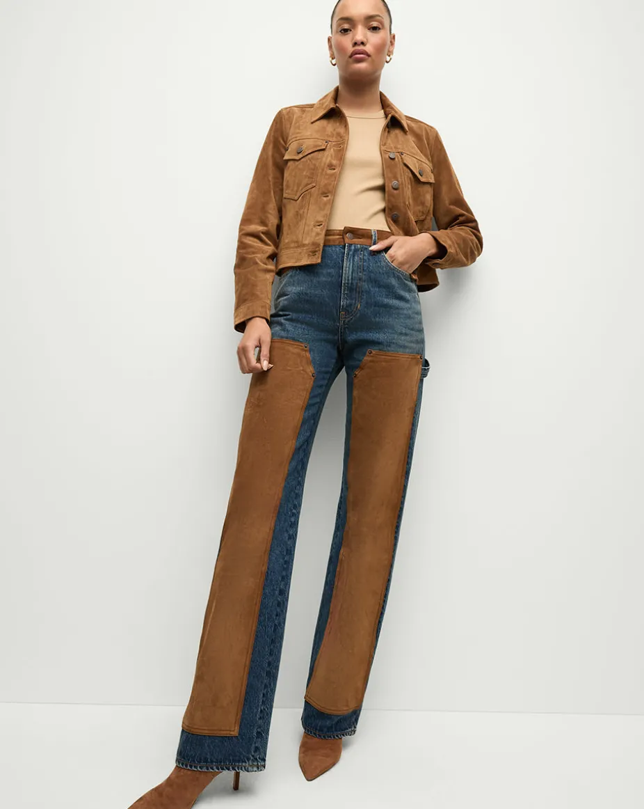 Delena Suede Jacket in Whisky