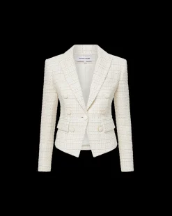 Diego Tweed Dickey Jacket in Ivory Multi