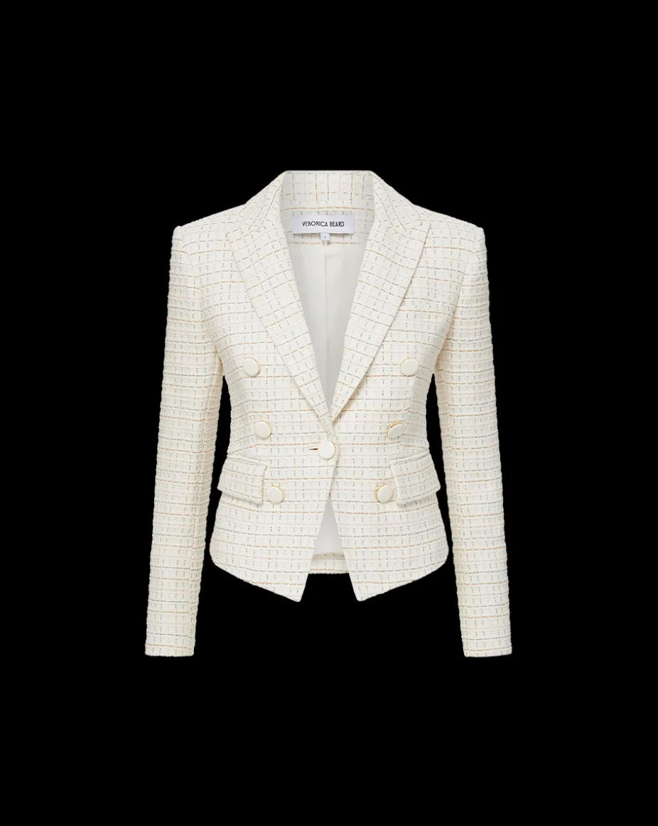 Diego Tweed Dickey Jacket in Ivory Multi