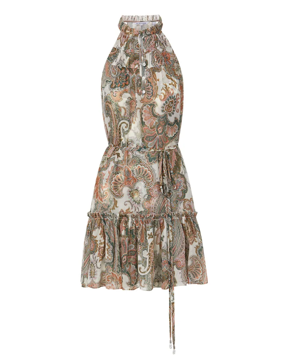 Dria Paisley Silk-Georgette Dress