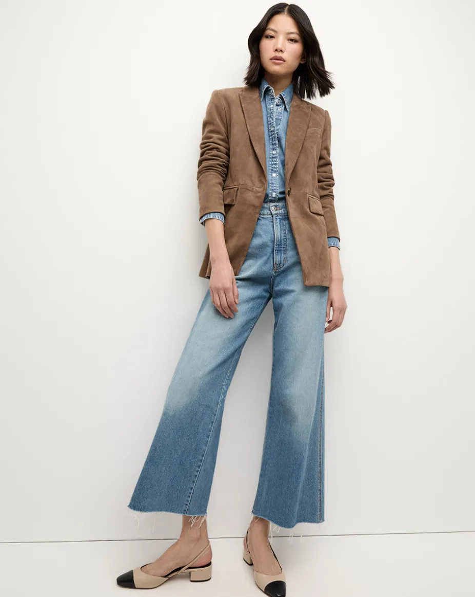 Duane Suede Dickey Jacket in Brown