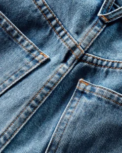 Dylan Cuffed Straight-Leg Jean in Silverwood Blue