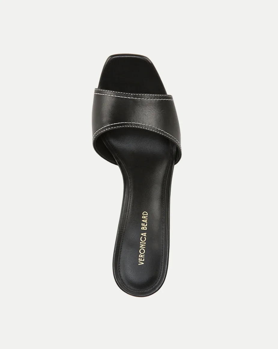 Ellen Wedge Sandal in Black