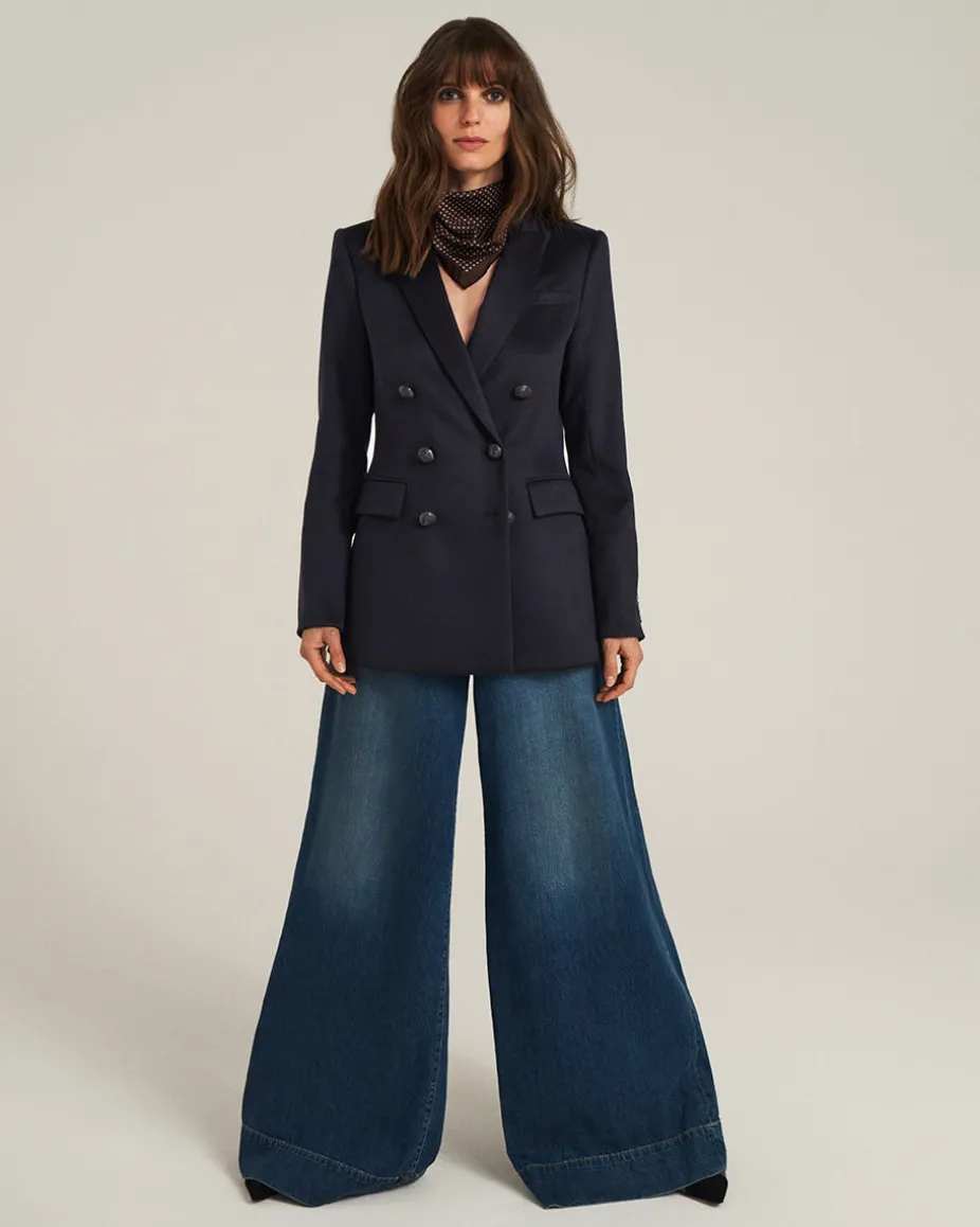 Ellette Dickey Jacket in Navy