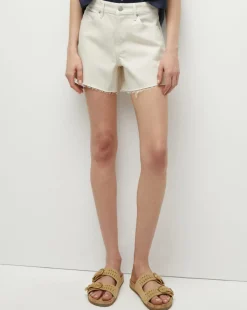 Ellis Denim Short in Ecru