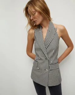 Enfield Gingham Halter Vest